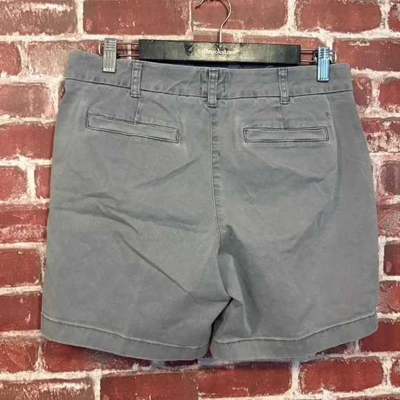 J. Crew Women's Gray Casual Chino Shorts - Picture 3 of 7